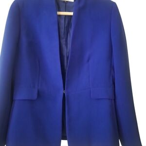 Tahari ASL Levine Blazer Royal Blue Size 12 Petite